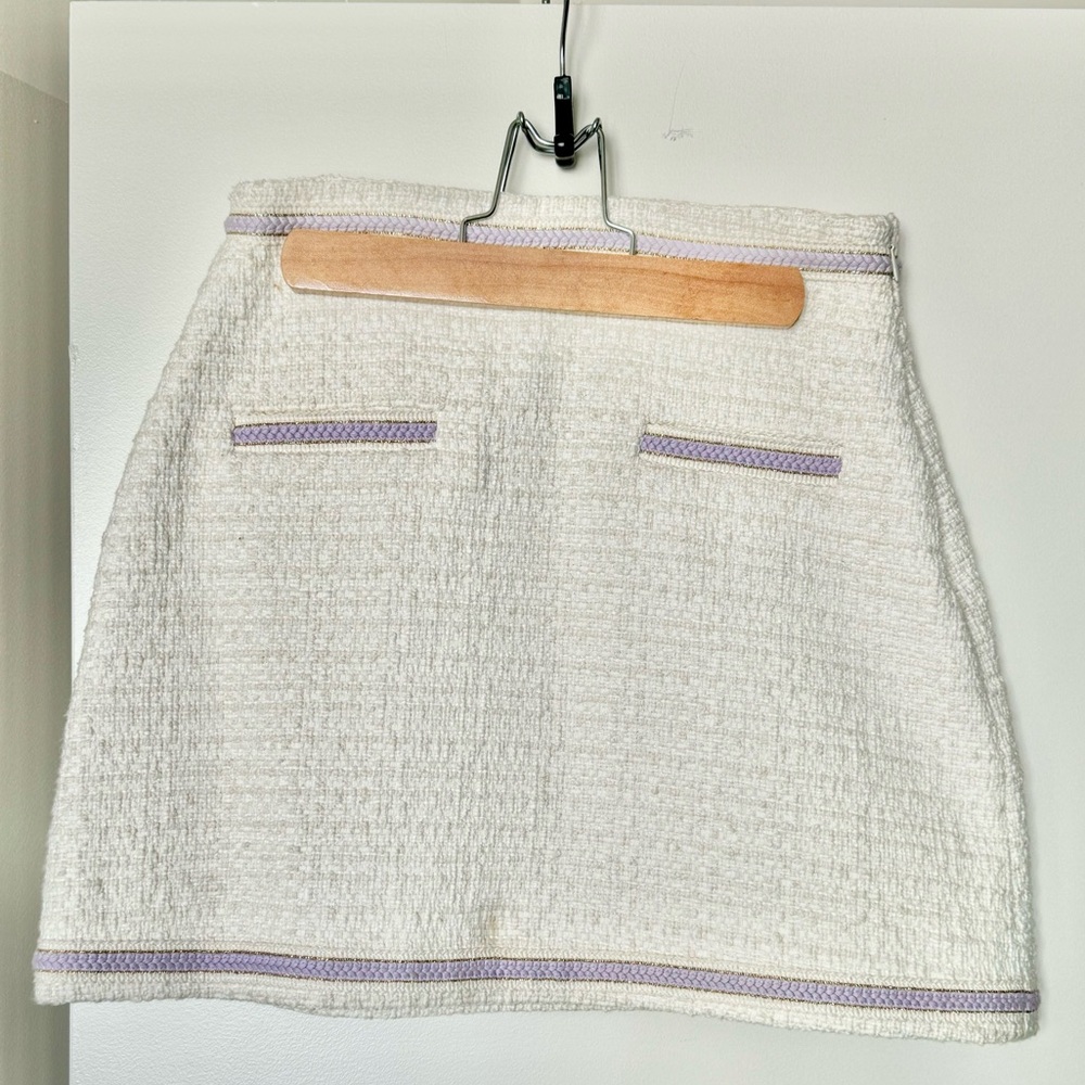Maje cotton tweed skirt